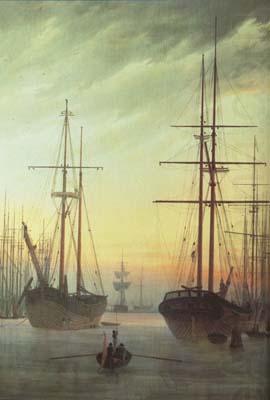View of a Port (mk10), Caspar David Friedrich